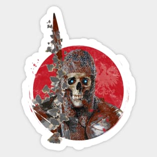 Grinning Skull Knight Sticker